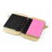 Inscription Memo Pad And Sticky Flags - Natural